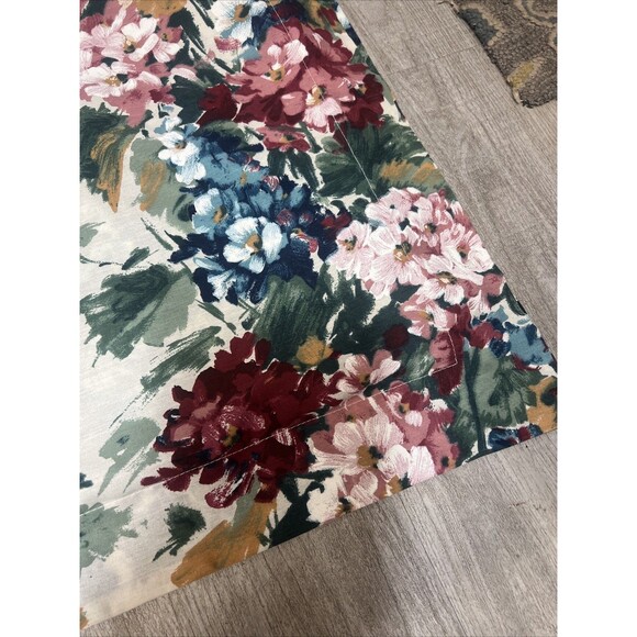 Vintage Pillow Shams Set Of 2 80s Floral 31x25 MCM Cottagecore - Picture 3 of 7